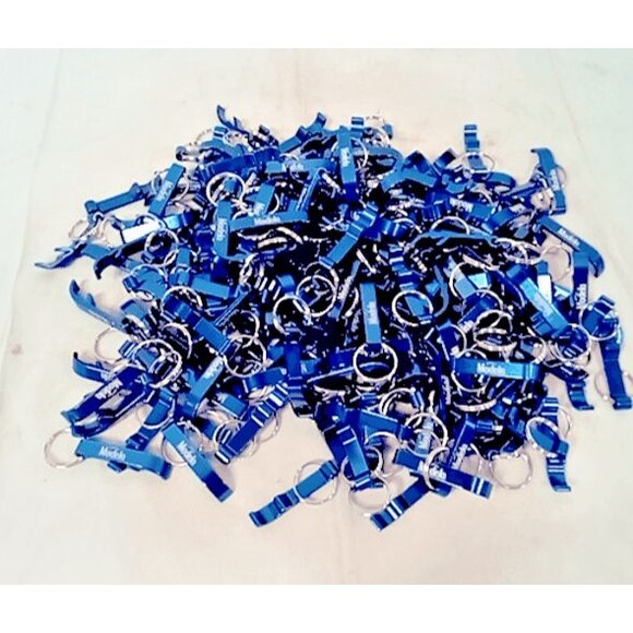 Cerveza Modelo Especial, (5 Pack) Blue Key Chain Bottle Opener, Solid Aluminum - Picture 13 of 13